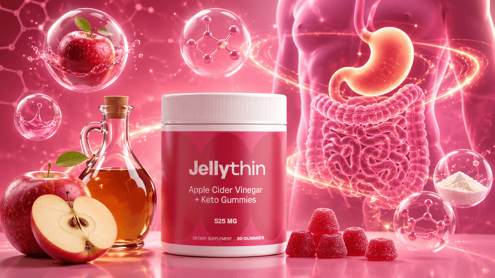 JellyThin ACV keto gummies natural metabolism support formula